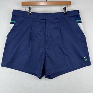 80's Vintage Gabicci Men's 40 Navy Blue Chino Shorts 4"